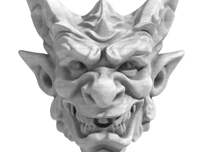 Gargoyle Head 6 3D model