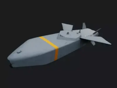 Aerospace Missile Style Training  Dummy Model 3D model