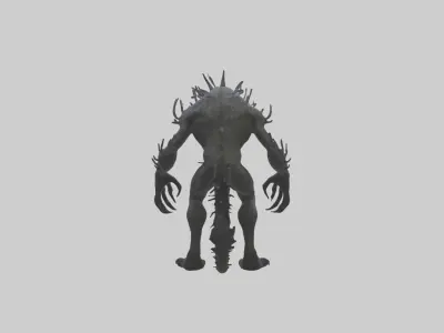 Scary Monster Model Low-poly 3D model