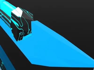Plasma blade-Low Poly-PBR  Low-poly 3D model