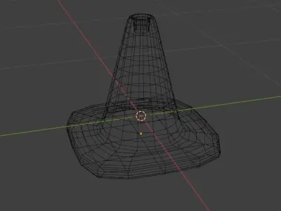 Traffic cone model - low poly Low-poly 3D model