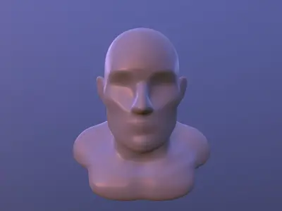 Basemesh Strong-Tank Male Character 3D model
