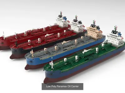 Oil industry collection low poly 3D Model Pack