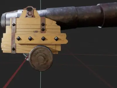 Antique Cannon 3D model