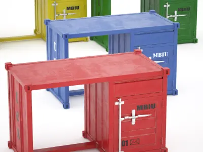 Sea Container 3D Model Pack