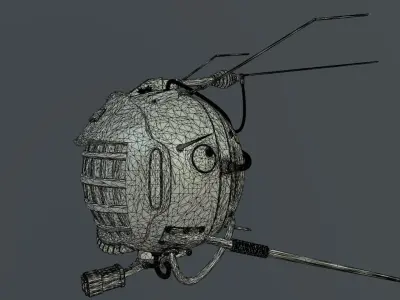 FALLOUT EYE DROID BOT PBR Low-poly 3D model
