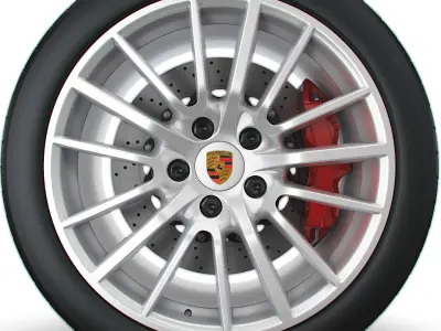 Porsche 997 911 exclusive wheel 3D model