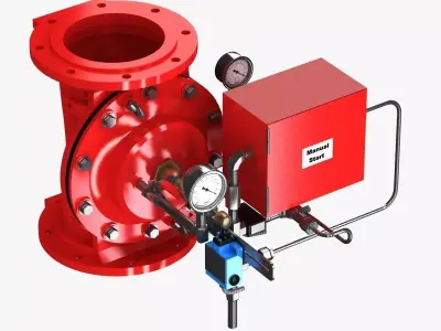 Electric Controlled Valve 3D model