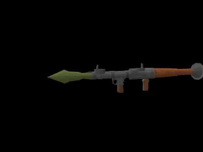 Low Poly Rpg-7 Low-poly 3D model