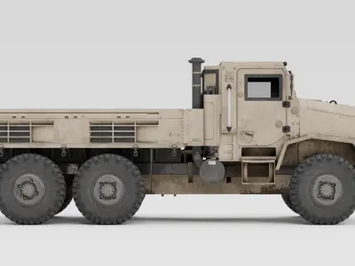 Military Cargo Truck - Oshkosh MTVR 3D model