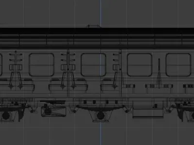 H0 1-87 scale Umbauwagen AB3yg 1st and 2nd class 3D print model