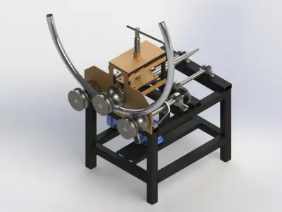Bending machine pipe bender 3D model