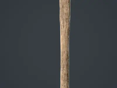 Rusty Axe Low-poly 3D model