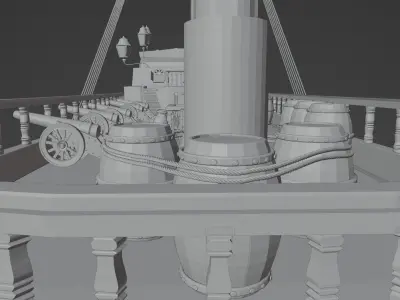SAIL WARSHIP 3D model purchase