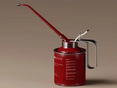 Lubricant Dispenser 3D Model Low-poly 3D model