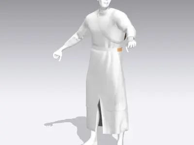 Chain-mail Warrior 3D model