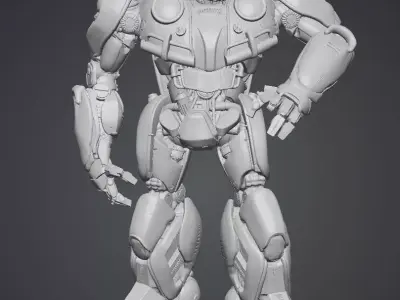 Stylized Transformers Bumblebee Model 3D print model 3D print model
