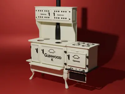 Retro range oven  3D model