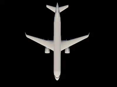 A321 Neo XLR  Low-poly 3D model