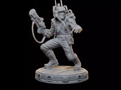 Colonial Vanguard - Sci-Fi Bug Hunter STL 3D print model