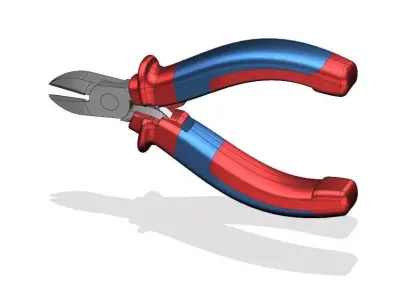 Wire Cutter - High-Quality Industrial 3D Model  Mechanical Tool 3D model