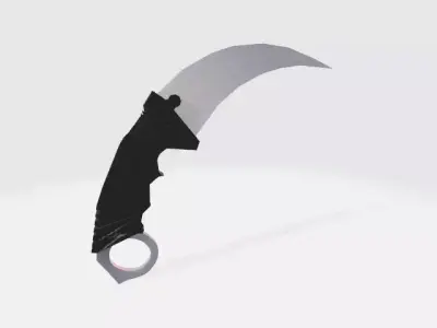 Karambit knife 3D model get
