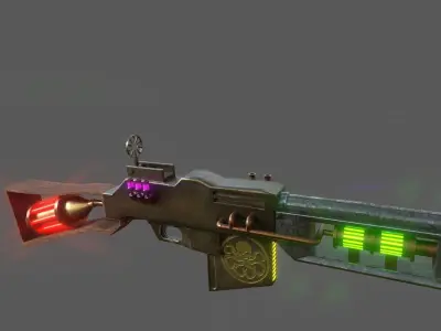 Steampunk Browning Automatic Rifle M1918 3D model