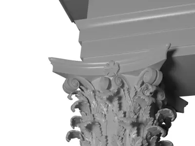 Corinthian Column 3D model