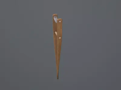 Crutches Low-poly 3D model