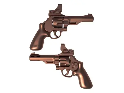 Smith Wesson Model 327  3D print model