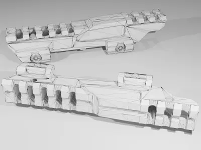 RailScales MonoLift Riser 3D Low-poly model Game Ready Low-poly 3D model