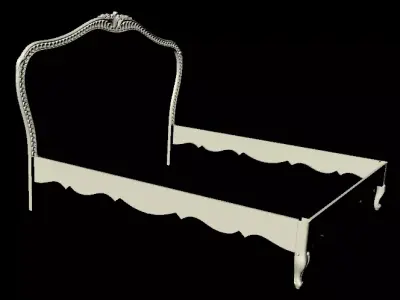 CNC bed headboard and footboard 3D model