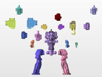 28mm Heavy Mech Kit - Wolverine 3D print model