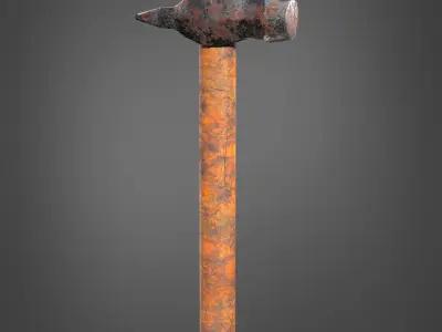Hammer Realistic Low-poly 3D model