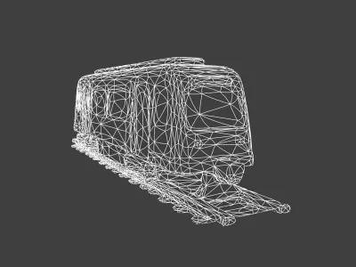  Subway Train 3D Model 3D model