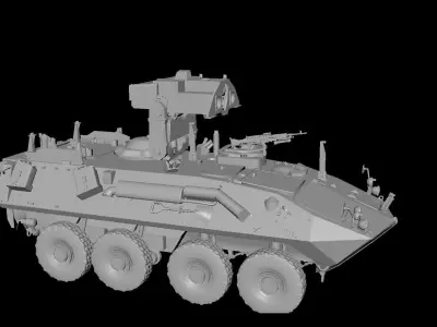 LAVAT AntiTank MissileCarrier Low-poly 3D model