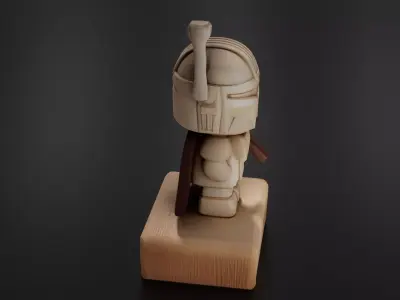 Mini Mandalorian 01 3D print model