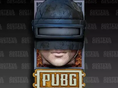 PUBG logo hd 3D model