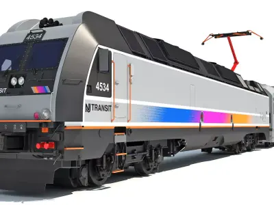 New Jersey NJ Transit Train 3D model