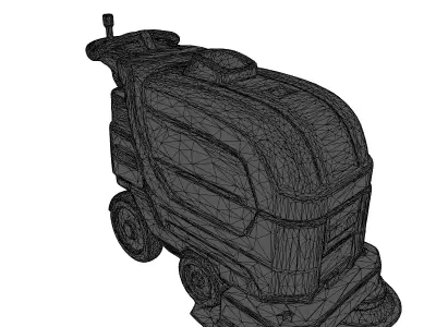 Industrial Floor Scrubber 3D Model 3D model