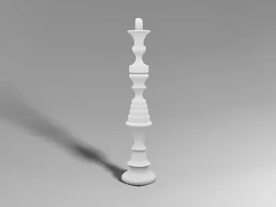 Antique Candlestick Low-poly 3D model