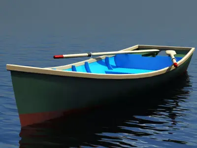 Barton skiff Free 3D model