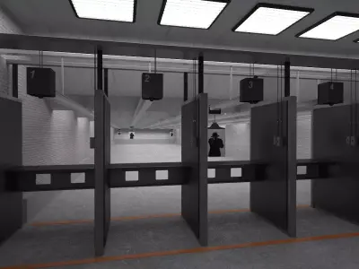 Shooting Range 3D model
