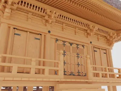 Noirindo temple in Kyoto Japan 3D model