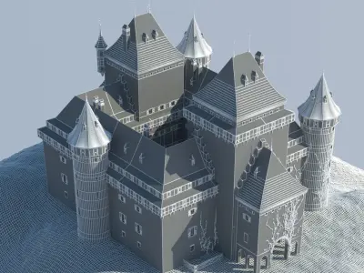 Medieval castle 3D model by 3DModelWarehouse