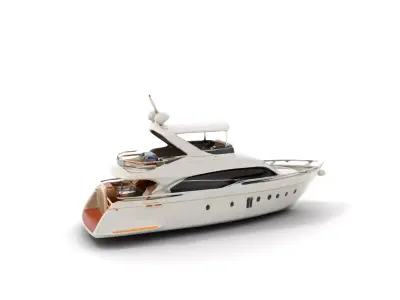 Luxury Yacht model pack Low-poly 3D model