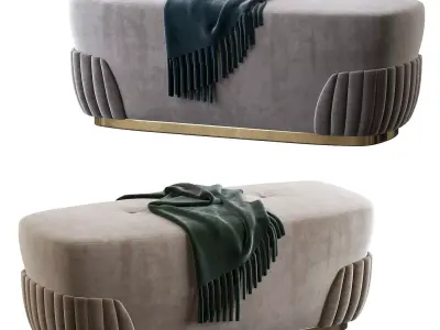 Crystal Bench 3D model