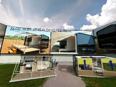 house on wheels-more models and portable dy station Free low-poly 3D model