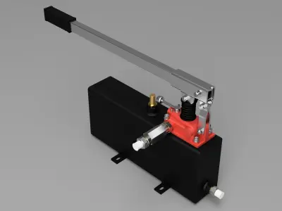 Manual Hydraulic Pump 3D model