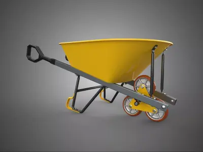 TRIPLE WHEEL STAIR CLIMBING WHEELBARROW STEP BARROW CART TROLLEY 3D model